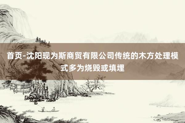 首页-沈阳现为斯商贸有限公司传统的木方处理模式多为烧毁或填埋